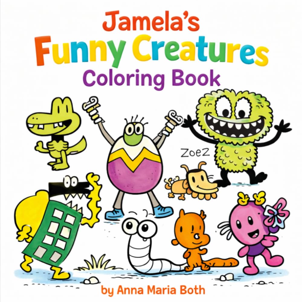 Creatures Coloring Book for Kids: Easy and Fun Coloring Pages with Adorable Creatures – Bold Lines for Kids