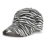 VALICLUD Cow-Stripe Baseball Cap Zebra Print Peaked Cap Cotton Linen Peaked Hat Outdoor Sun Hat for