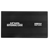 YOUTHINK 2.5 Inch External Hard Drive Enclosure, USB 3.0, 4TB, Aluminum, Blue LED, Hot-Swappable, 5Gbps, Portable, Business, Multimedia, Personal, Gaming