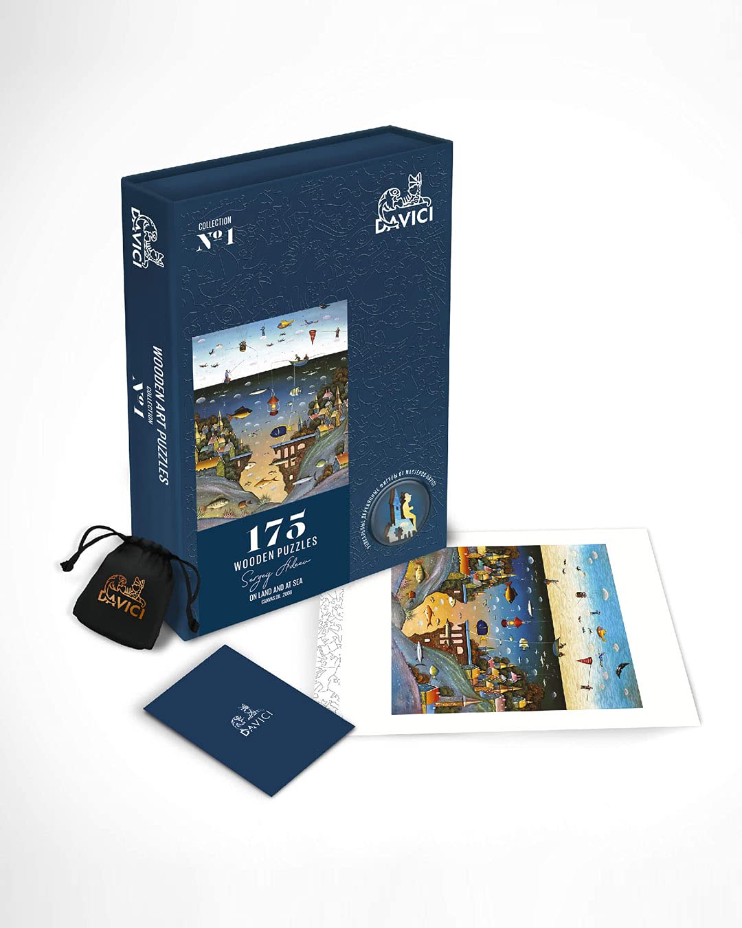 DAVICI | Puzzle Madera | A8 - ON Land and Sea | 175 Piezas |Entretenimiento Adultos y Niños | Desafío Mental | Piezas Formas Únicas | Diseños Increíbles | Encaje Decoración | Regalo |