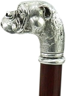 CAVAGNINI ITALY-Canne de marche pour les femmes, chien bulldog. Fabriqué en Italie par le maestro Roberto, un cadeau de classe pour son grand-père