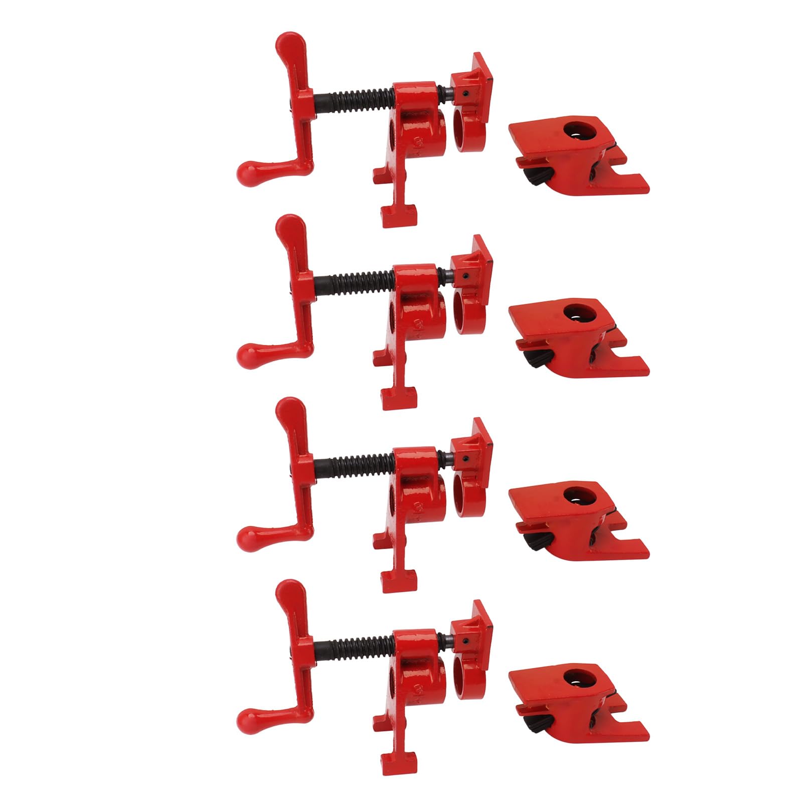 Abrazadera de Tubo de 4 Piezas, Soporte de 4 Pulgadas, Juego de Abrazadera de Agua para Carpintería, Abrazadera de Junta, Abrazadera de Plástico de Metal de Madera de Acero