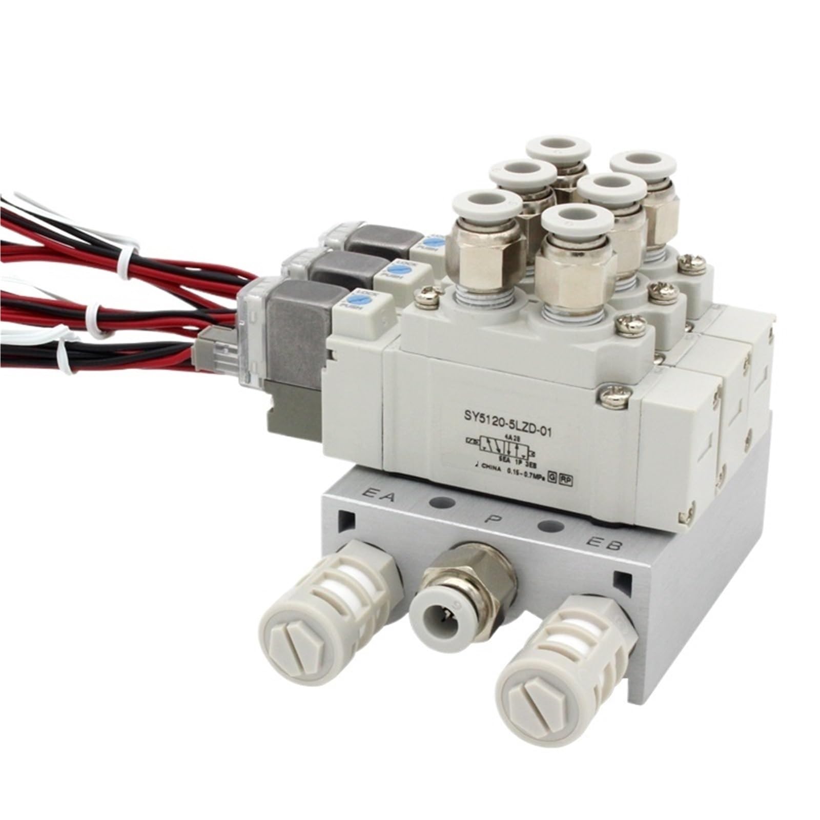 Vanne électromagnétique SY5120-6LZD-01 distributeur 4 stations 4mm