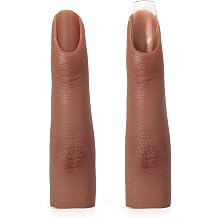 2PCS Silicone Practice Fingers for Acrylic Nails for Beginners No.5