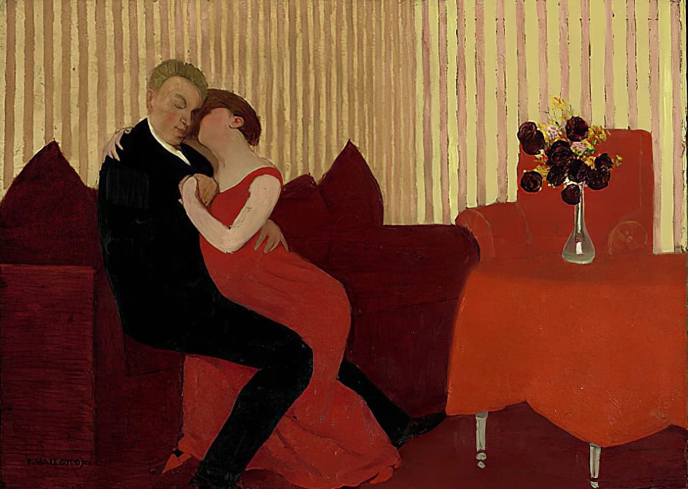 Impression d'art Le Mensonge Vallotton affiche décoration murale salon chambre 60x90