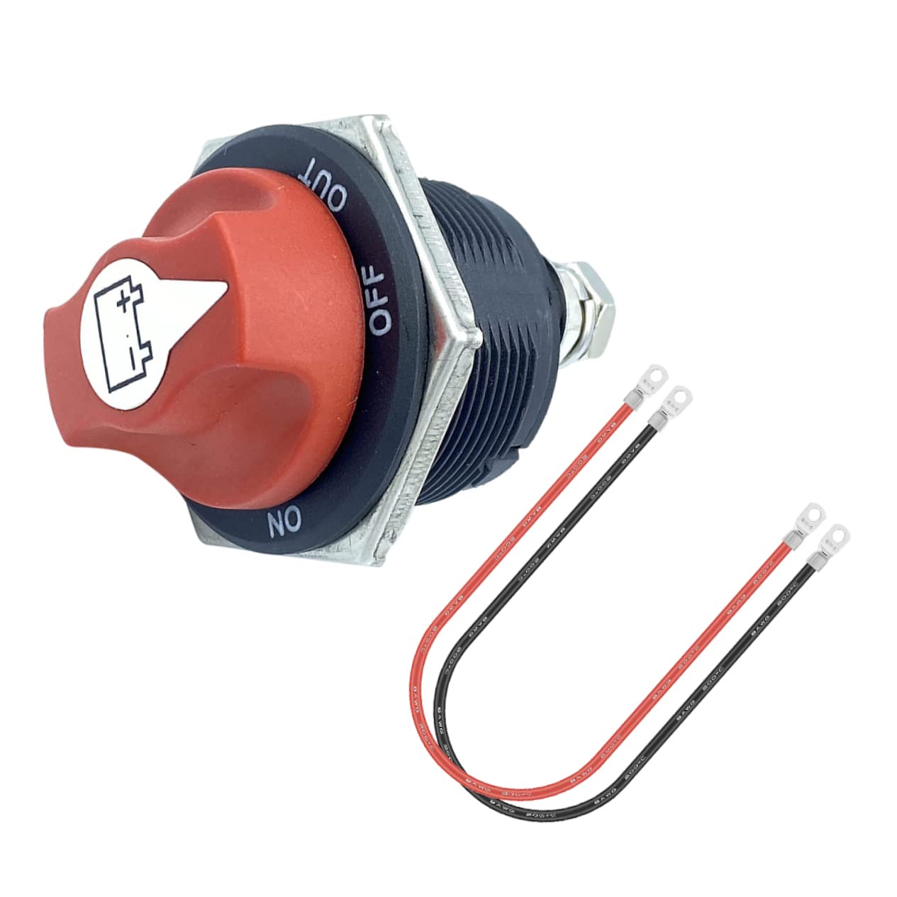 PRETYZOOM 1Set Heavy Duty Battery Isolation Switch for Rv Power Cut with Cable for Car ATV Utv and Truck Use