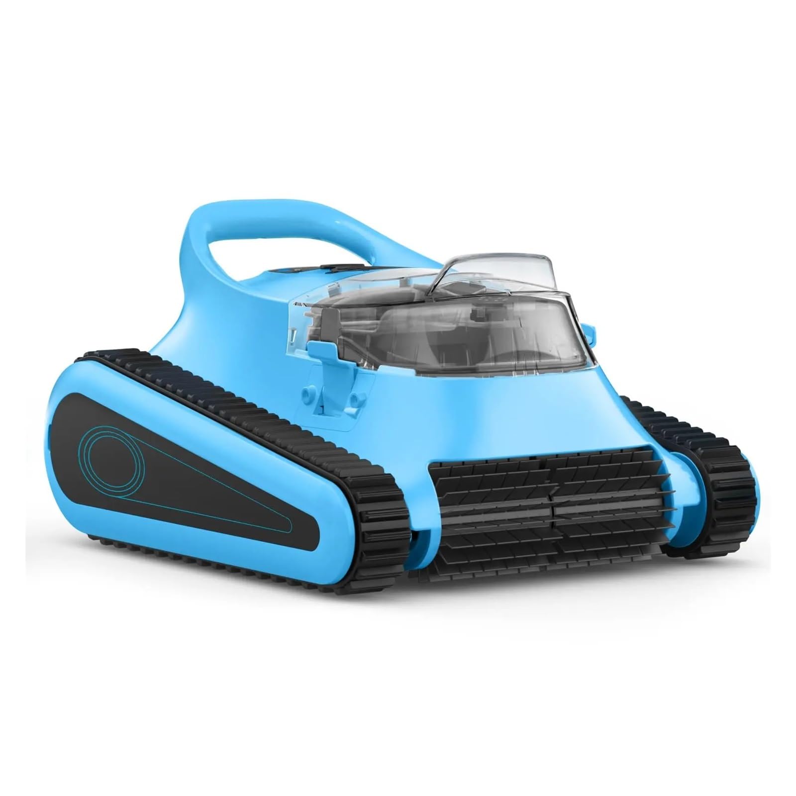 SICWEDIM Cordless Robotic Cleaner, For Inground Pools Up To 2000 Sq.ft, All And Waterline Cleaning Vacuum (Blue)