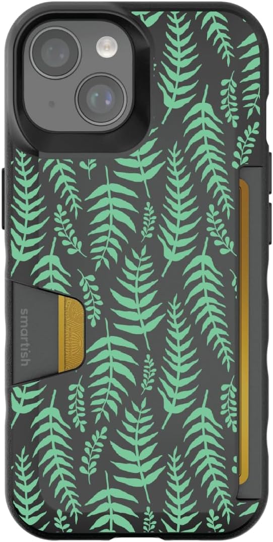Smartish - Fern Real - iPhone 15 Wallet Case - Wallet Slayer Vol 1 [Slim + Protective] Credit Card Holder - Fits iPhone 15