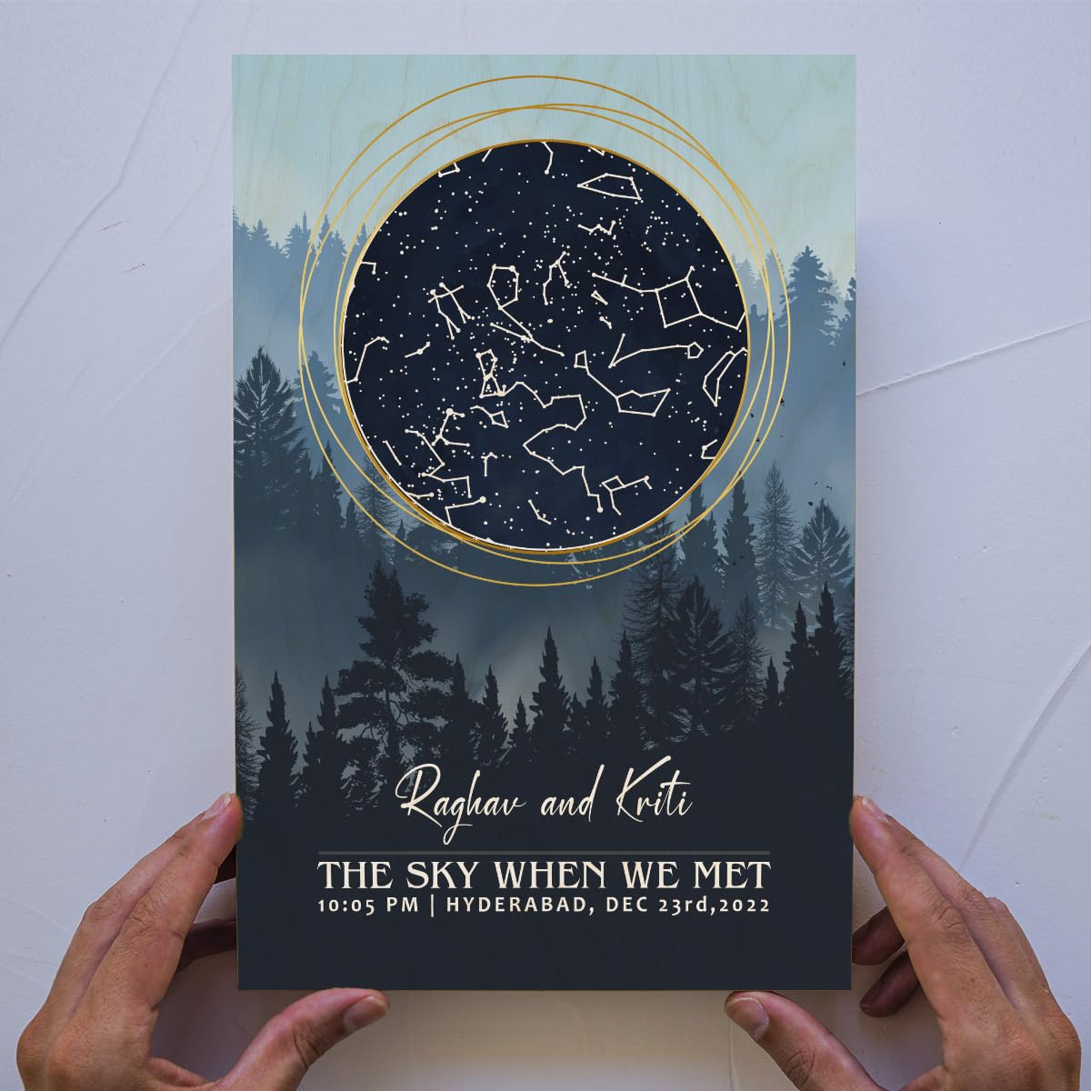 Sblossom The Sky Map When We Met | Personalized 3