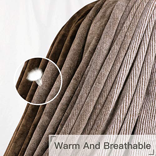 Image of Story@Home Flannel Light Weight Super Soft luxory Throw Blanket for the Bed Cozy Plush Polyster Solid Warm Fleece Couch Gradient Blanket for All Season, 90 inchx78 inch - 1 Pc, Brown
