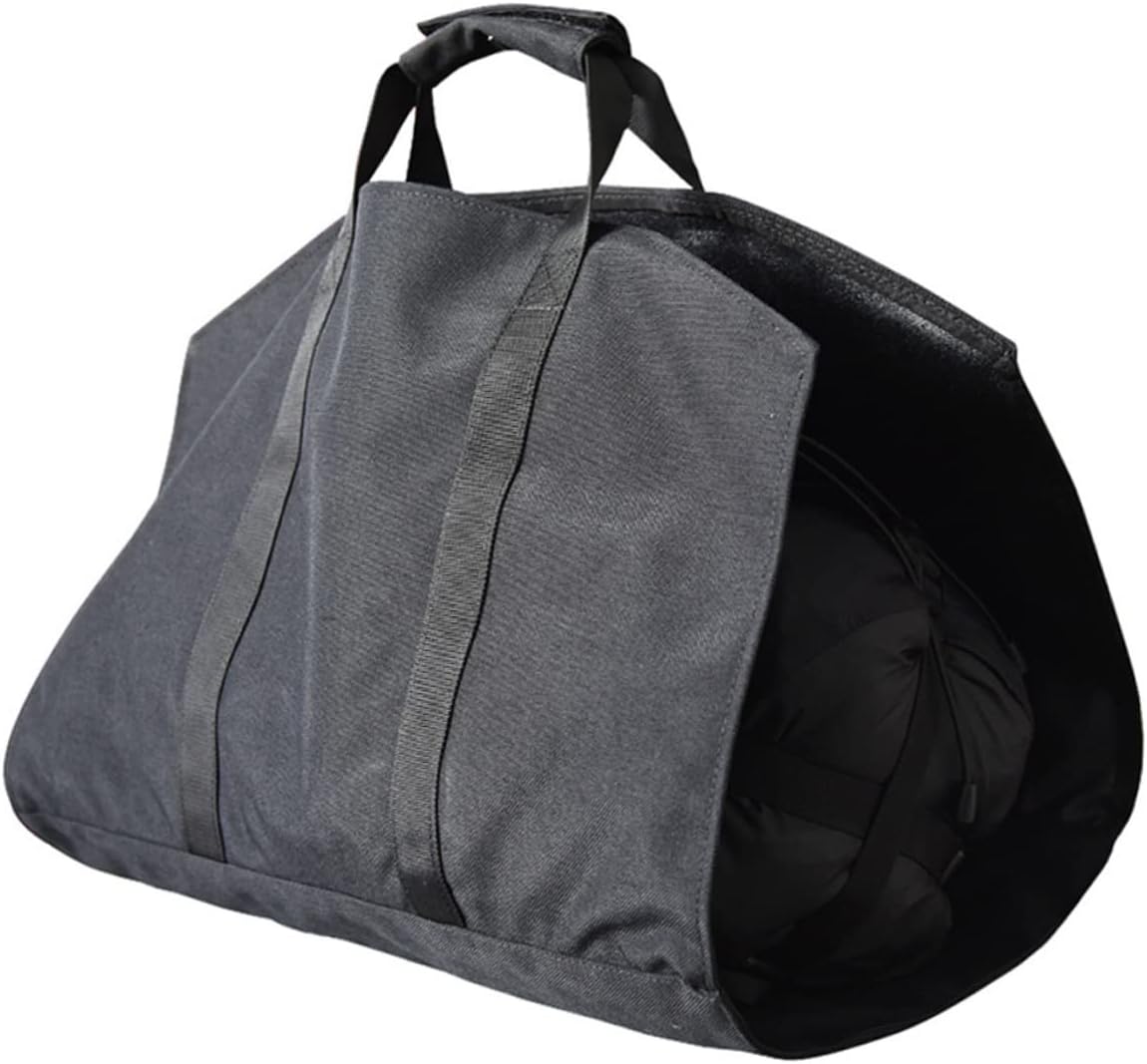 Mobestech Black Oxford Cloth Firewood Holder Bag with Double Handles Xmas