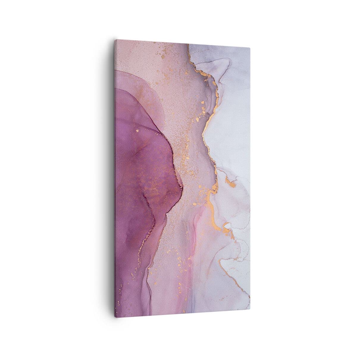 Lienzos decorativos 55x100cm Cuadro Sobre Lienzo Moderno Vertical Mármol Rosa Violeta Grande Dormitorio Cocina Cuadros Pared Imágenes Cuadros Decoracion Salon Wall Art Prints Decor PA55x100-4668
