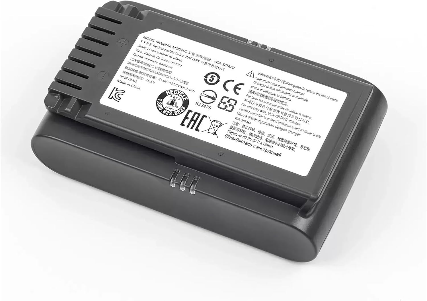 21.6V 5000mAh Li-ion Rechargeable Battery Replacement,Compatible with Samsung Jet 60 (VCA-SBTA60)