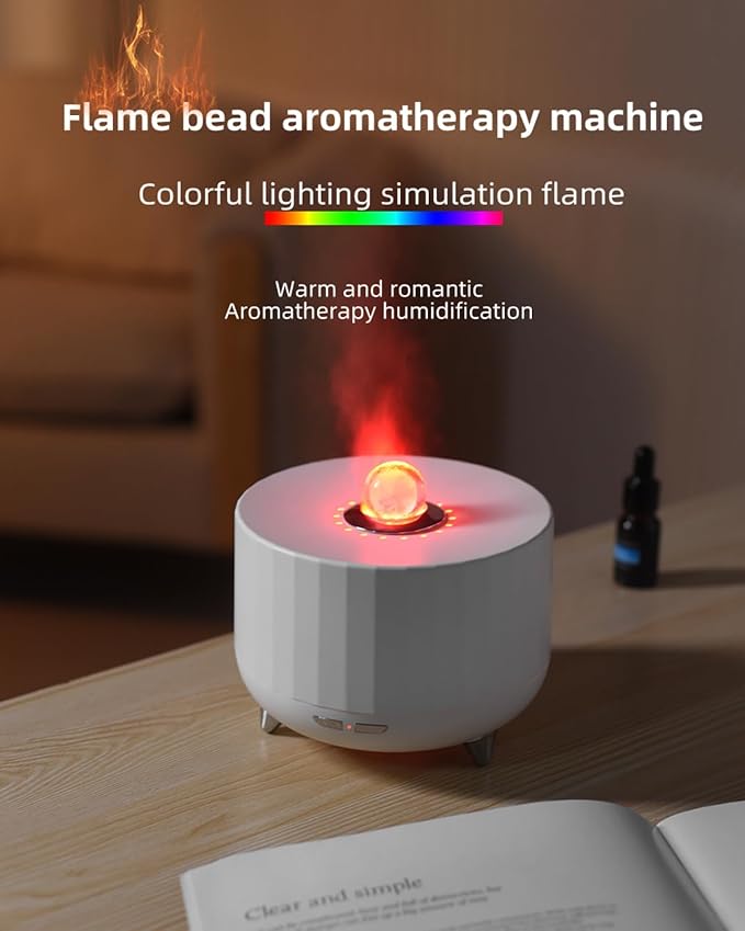 Difusor de Aromas Eléctrico 300ml Batulu Blanco con Luz LED miniatura 4