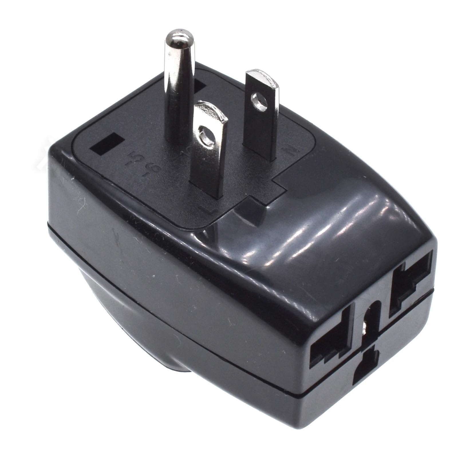 Convertisseur de prise type B 10A compact noir modèle WDS-5