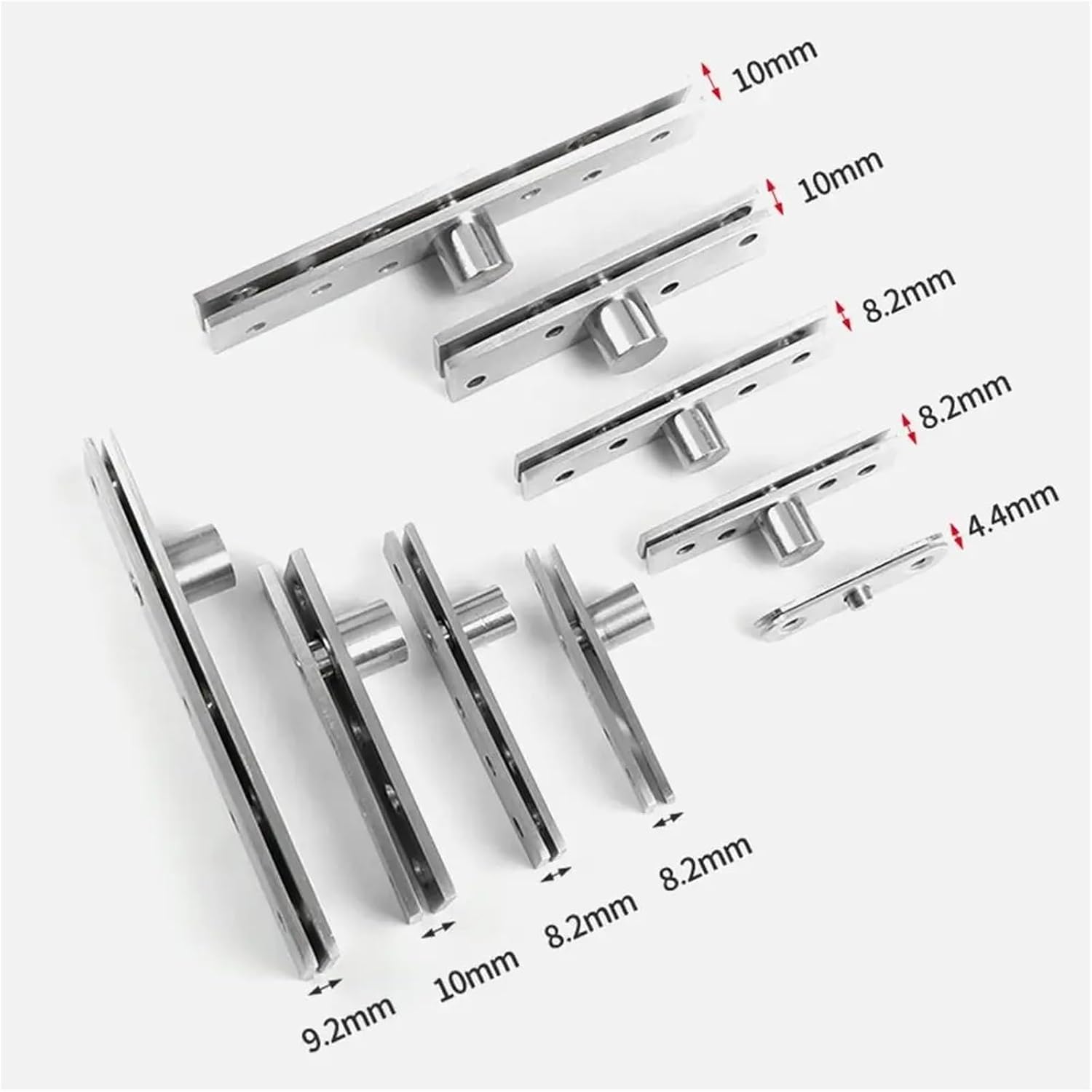 75-150mm Door Pivot Hinge 360 Degree Rotation Up and Down Positive Axis Eccentric Shaft 1Pcs(Positive Axis 150mm)