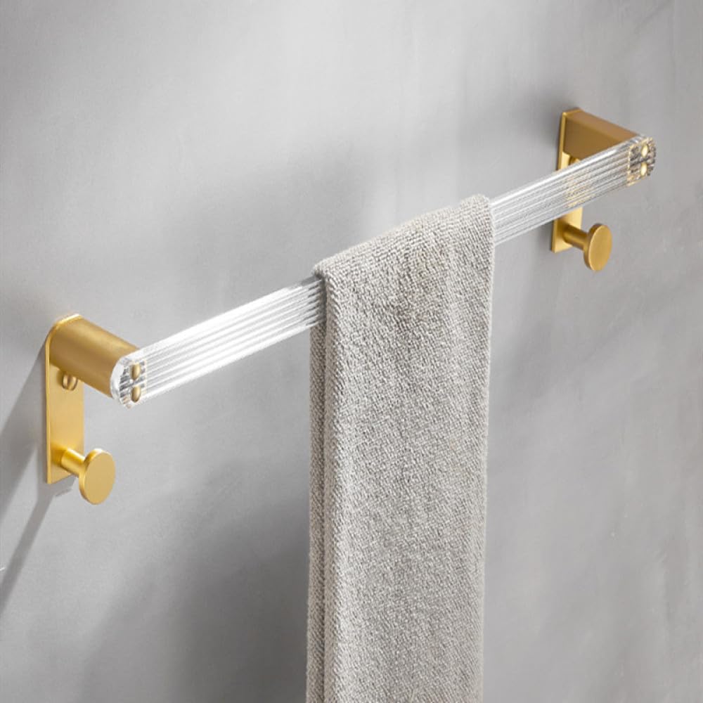Porte-serviettes de salle de bain de mode en métal doré brossé