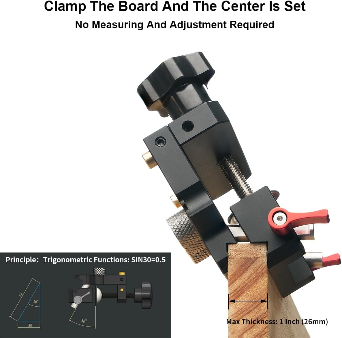 TOOLCOOL Self Centering Dowel Jig Kit Woodworking Doweling Jig Creates Edge Corner and Surface Joints with Drill Bits Steel Bushings Stop Collars for 6mm 8mm 10mm Dowel Pins