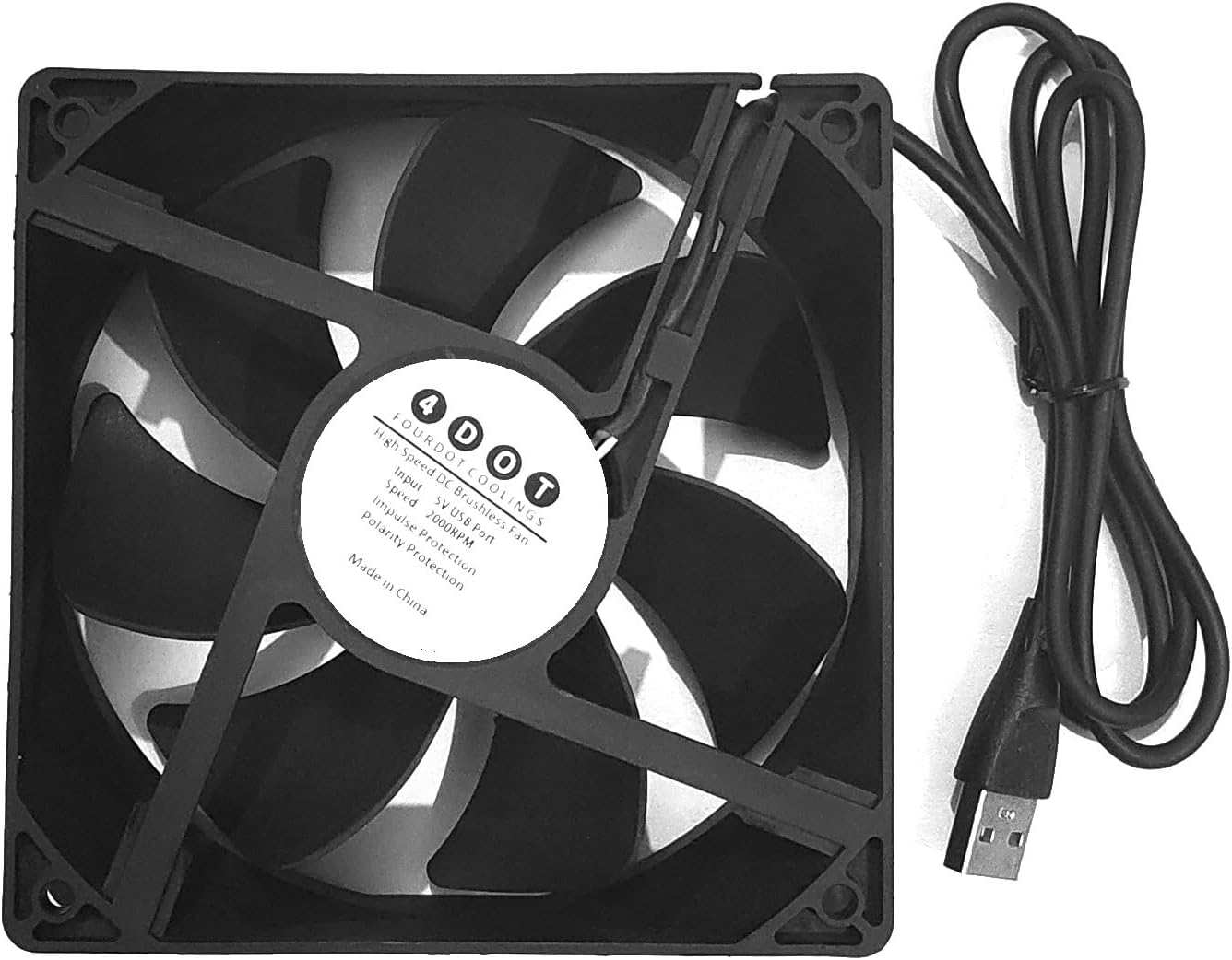 Fourdot USB 5V Cooling Fan (120X38mm 5 Inch) Amazon.in