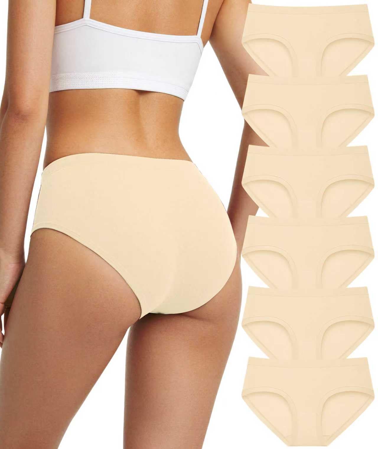 Cuweni Women's Cotton Underwear Full Coverage Soft Briefs