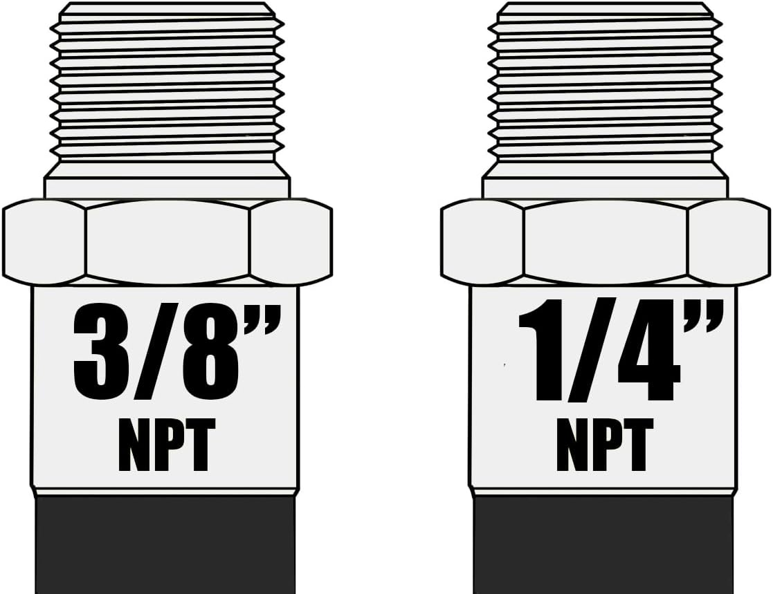 Reelcraft S5-260044 - 3/8" x 50 ft. High Pressure Grease or Power Wash Hose