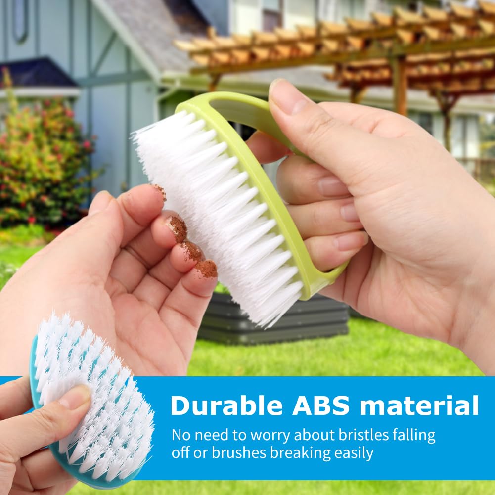 6 Pcs Hand Nail Brushes,Heavy Duty Nail Scrubbing Brush for Cleaning Nails & Toes,Stiff Bristles Deep Clean Brush for Mechanics Gardeners - Image 4