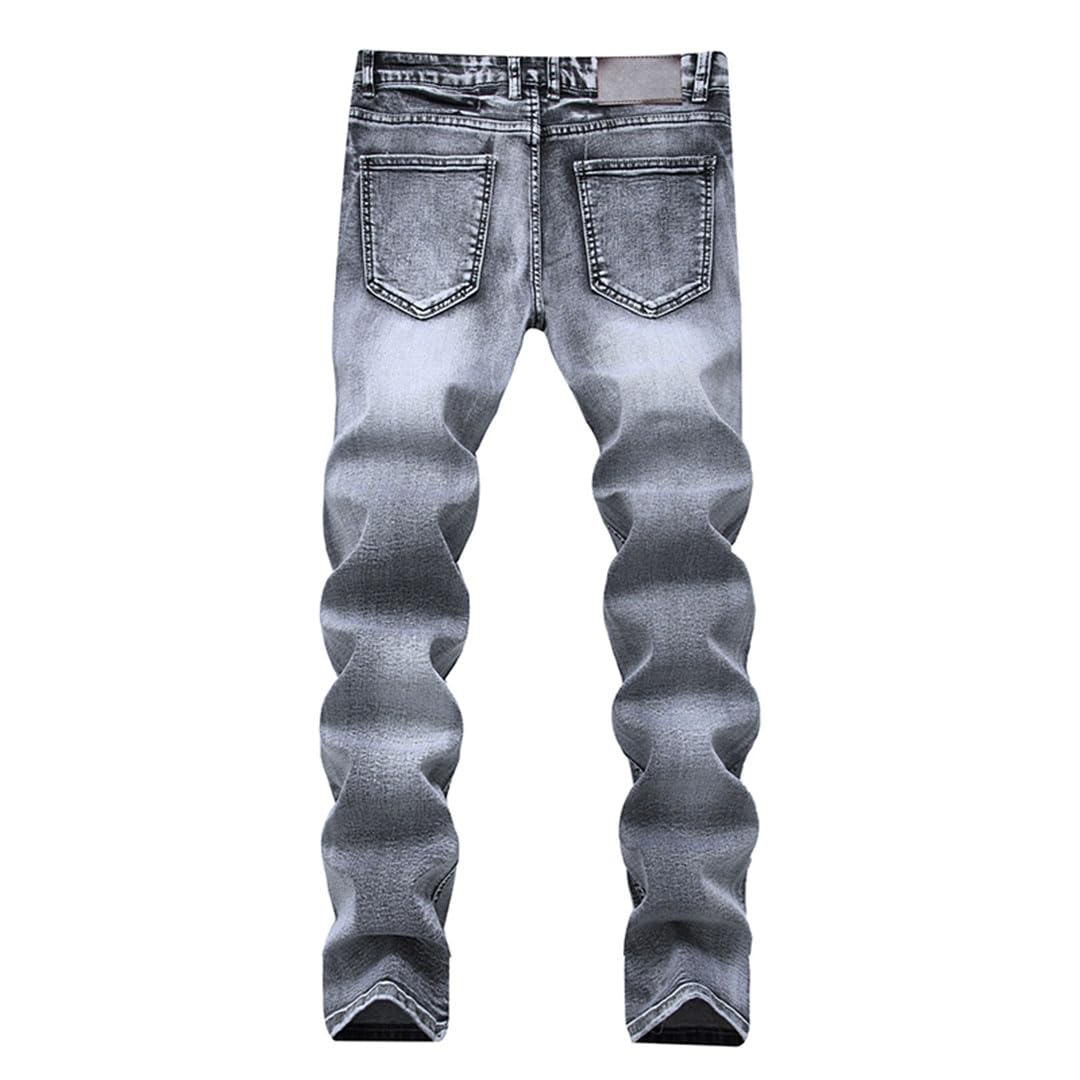 Vogrtcc Pantaloni Lunghi Casual Elasticizzati in Jeans da Uomo