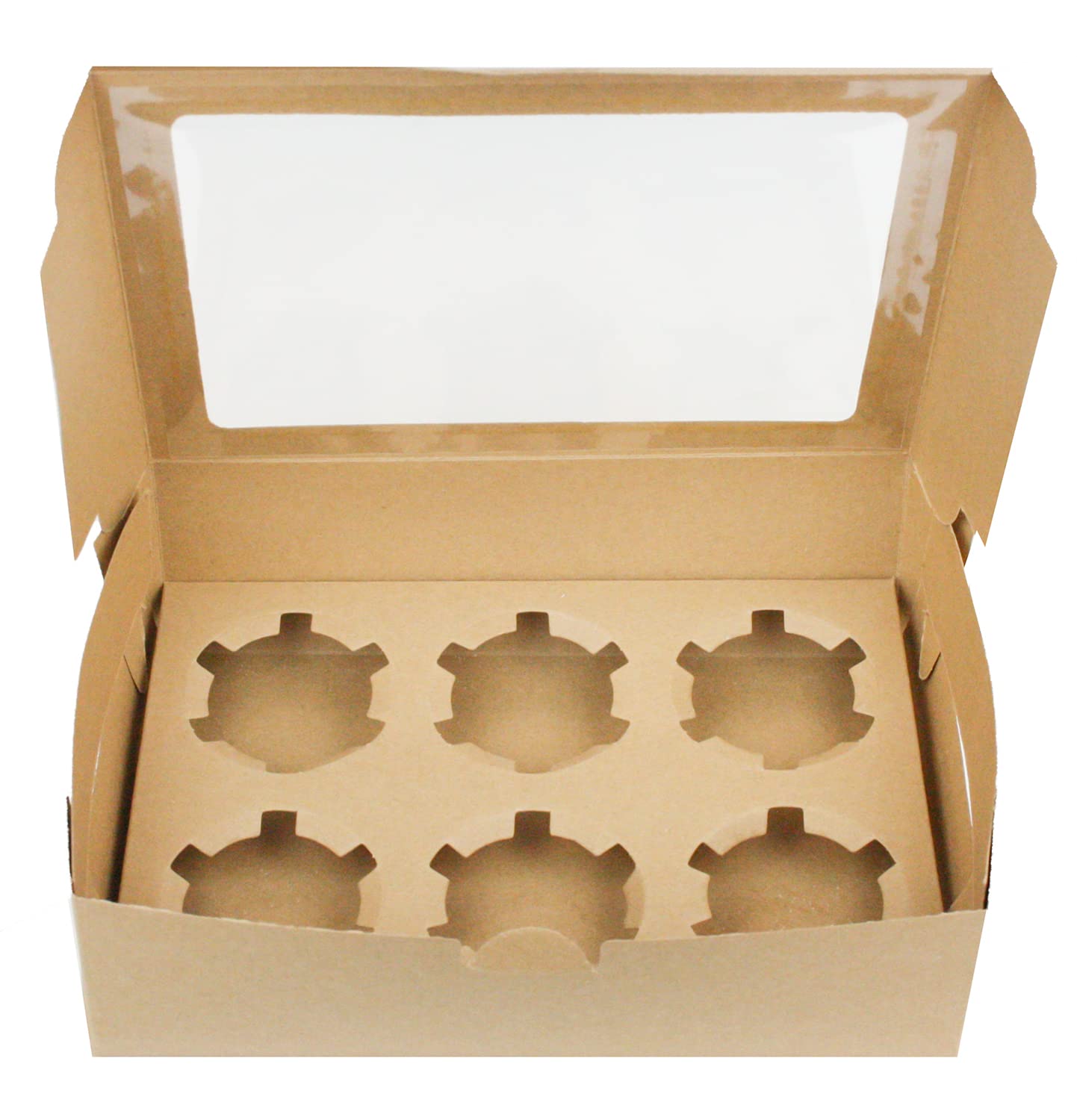 12 Scatole Regalo Bianche Con Finestra 16,5x20x5 Cm – Per Torte, Biscotti E Dessert, Con Nastro