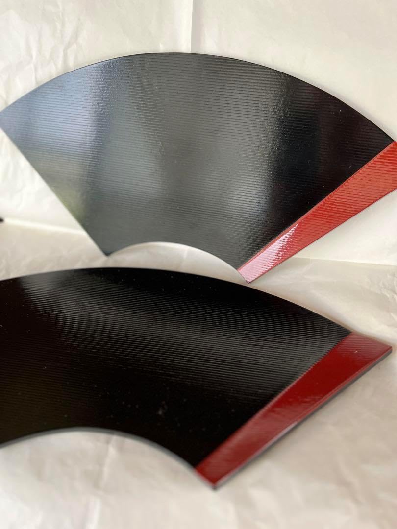 茶道具 点心盆 扇面 2枚組