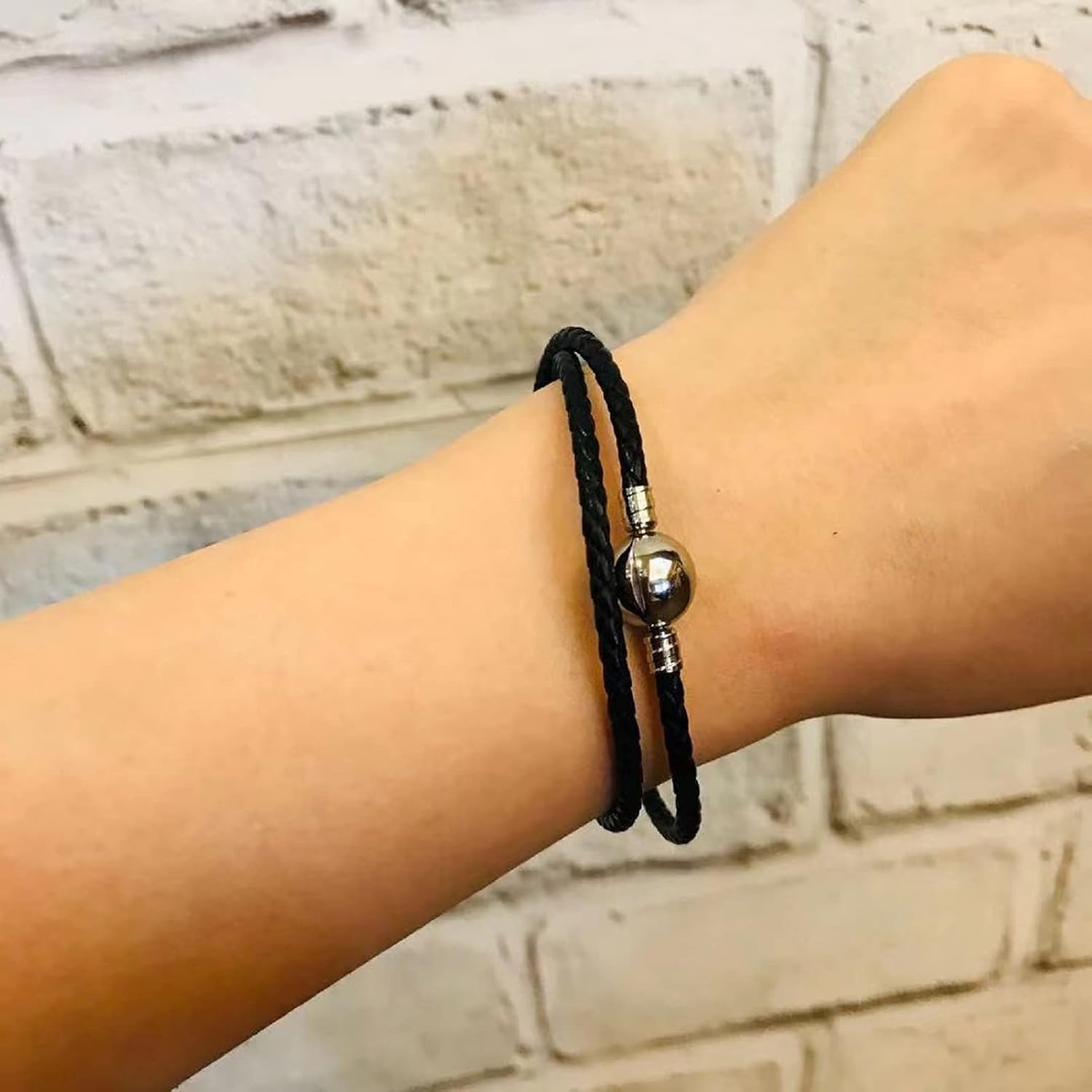 JMQJewelry Leather Charm Braided-Double Chain Womens Charm for Bracelets Girl Jewelry 18cm 7.1inches Christmas Halloween 2023 - Image 2