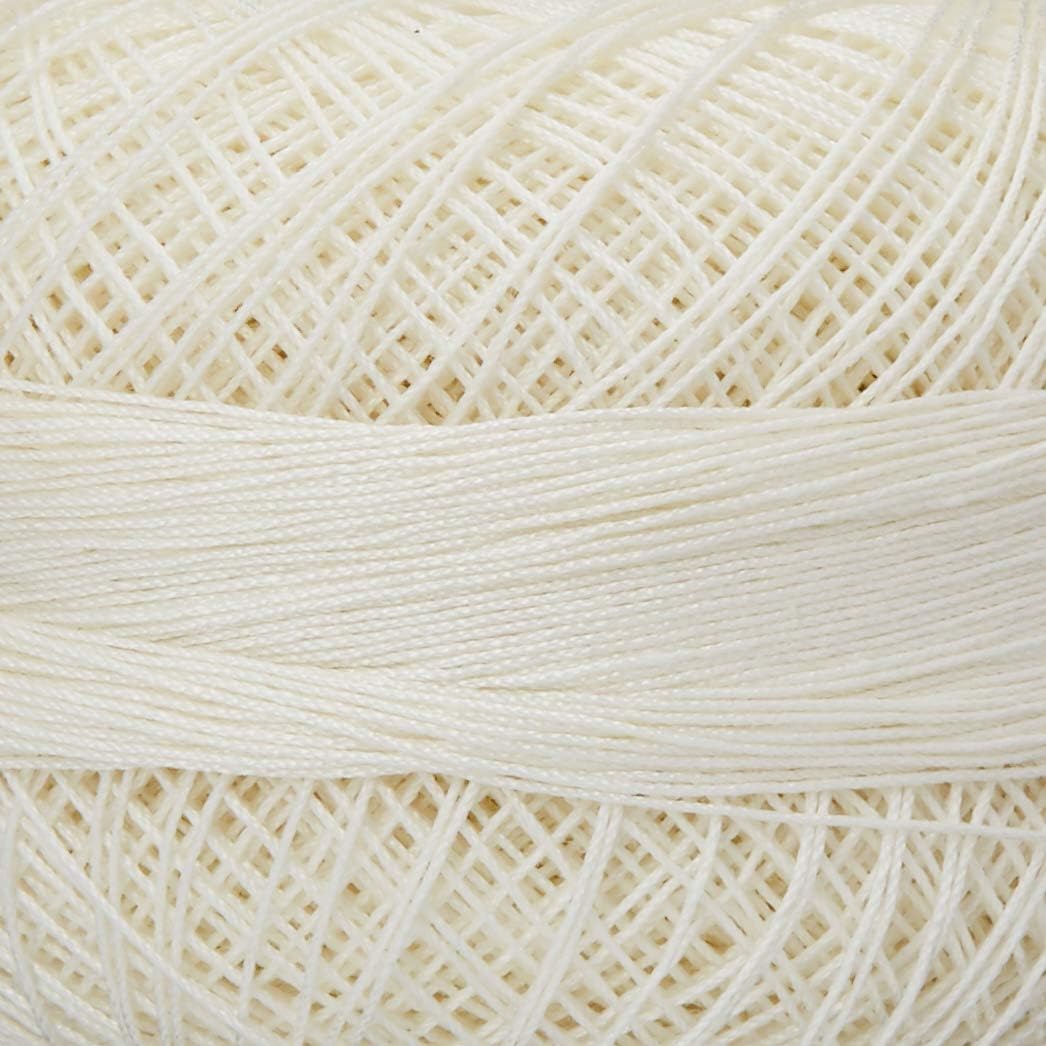 Lizbeth Size 80 HH80610 HH80 Cotton Thread 184 Yds 10G, Cream