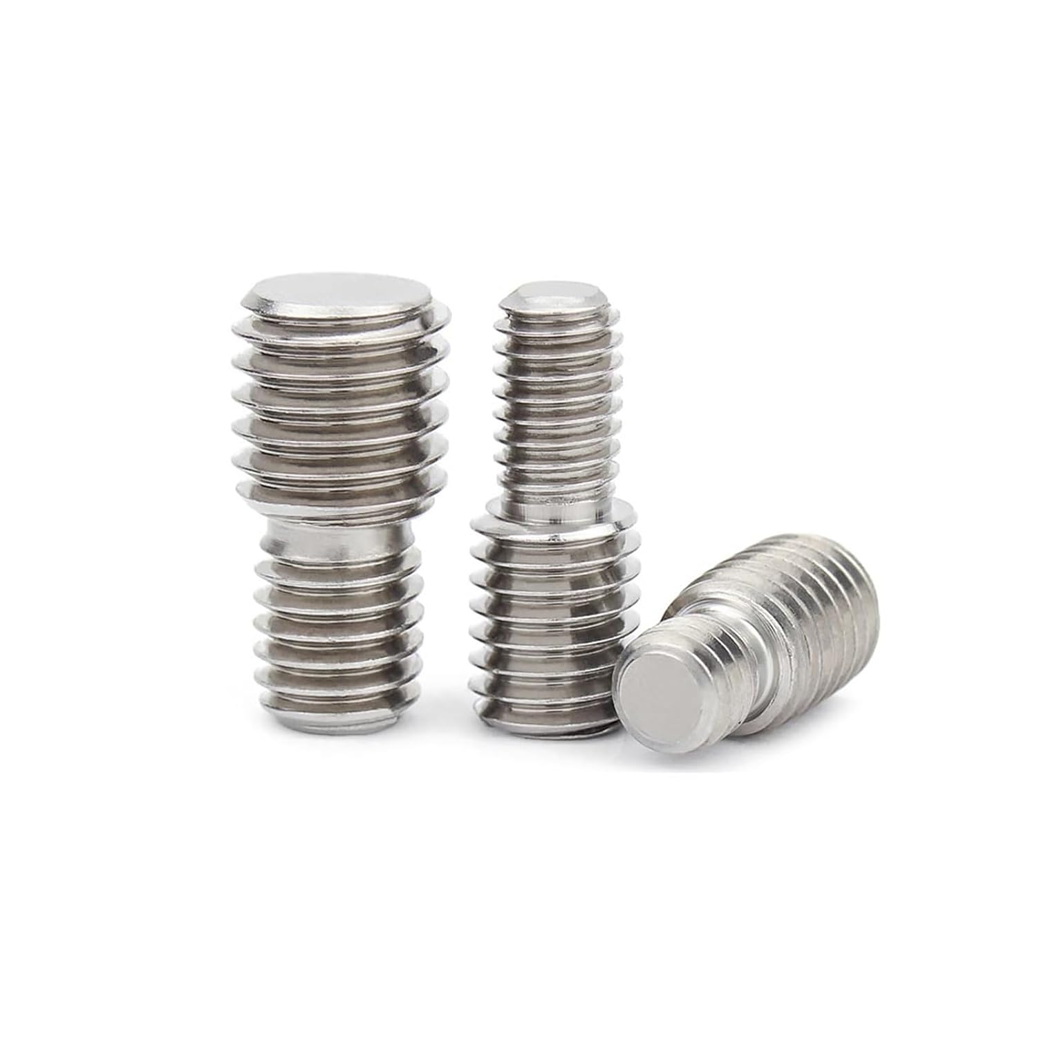 1/5pcs Thread Adapter Male to Male M3 M4 M5 M6 M8 M10 M12 M14 M16 to M20 Double Head Transfer Screw Bolt(2pcs M6x20-M8x20)