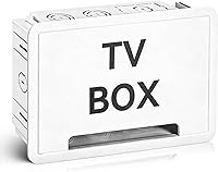 UMMNPR 9-Inch Recessed In-Wall Media Box - WiFi Transparent TV Cable Management Kit, Easy DIY for Home Theater, White 9.3x14.3x3.5"