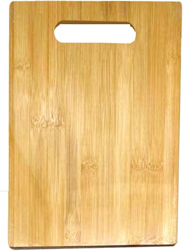 Tabla de cortar de bambú  Para fines de grabado personalizado  Tablero de bambú en blanco de primera calidad (rectangular 12 x 9 pulgadas)