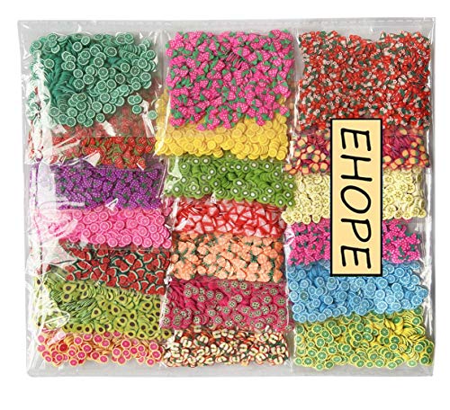 12000 Pcs Fruit Slices Nail Art Slices, 20 Styles Fruit Slices For Diy 3D Polymer Slices Fruit Slices For Nail Art, And Cellphone Decorations #TOP6
