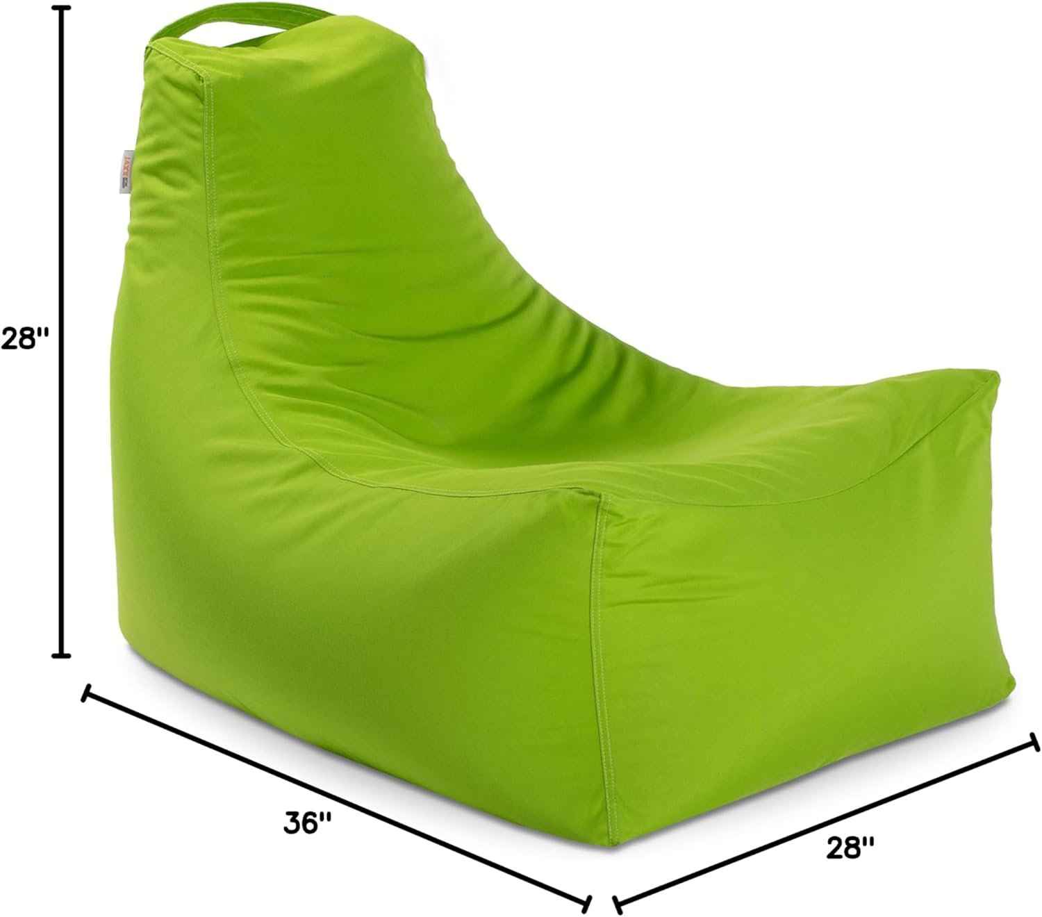 Jaxx Juniper Outdoor Bean Bag Patio Chair & Poolside Lounge, Lime Green