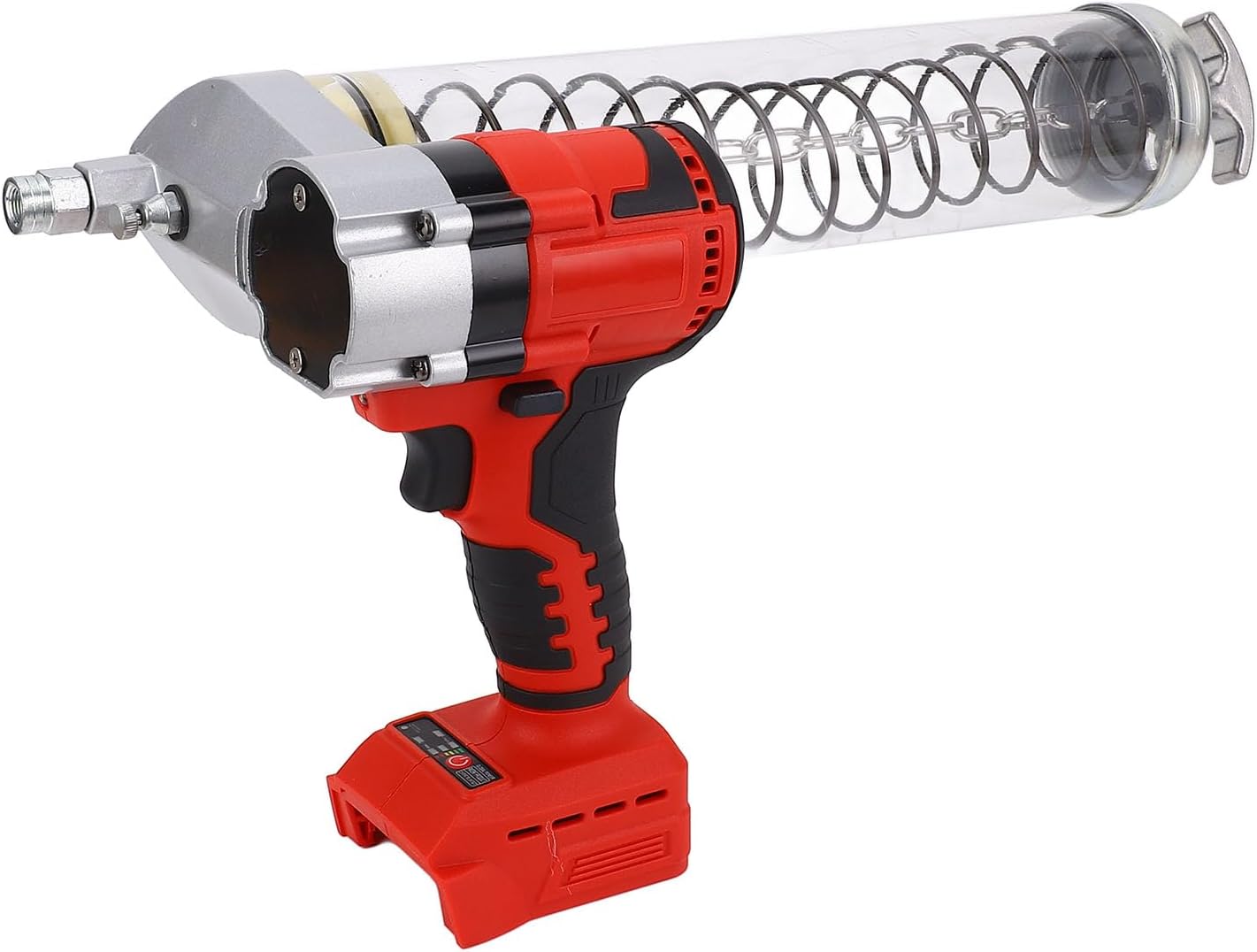 Cordless Power Grease, 12000 PSI Adjustable Flowrate Portable Automatic Operating Electric Grease with LED Light for 18V Li Ion Battery & Various Lubricants