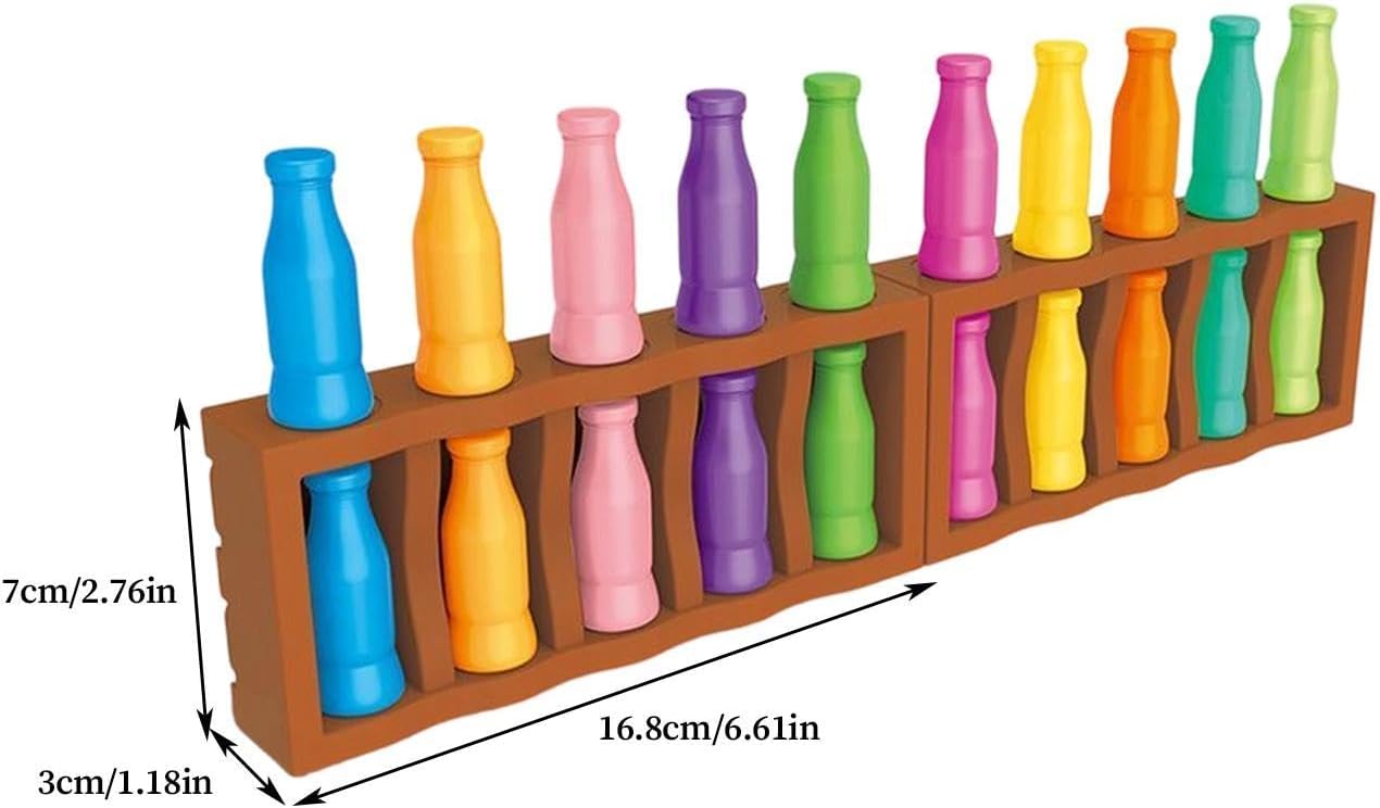 Bottle Color Matching Game,Memory Training Fun Color Match Gameplay - Family Bottle Pairing Board Game - for Travel Camping Holidays Party Night Classroom Backyard
