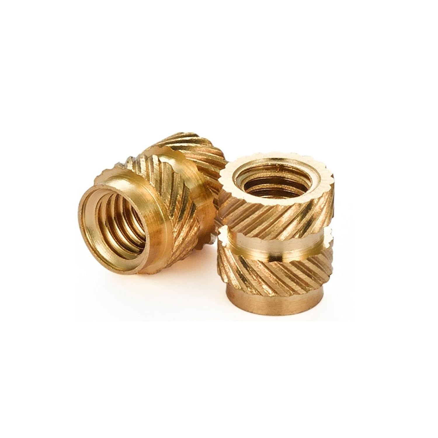 Brass Metric Knurled Insert Nuts, M3 Brass Hot Melt Insert Nuts Pack of 250 Multiple Sizes for ABS Embedment(M3x10x5(250pcs))