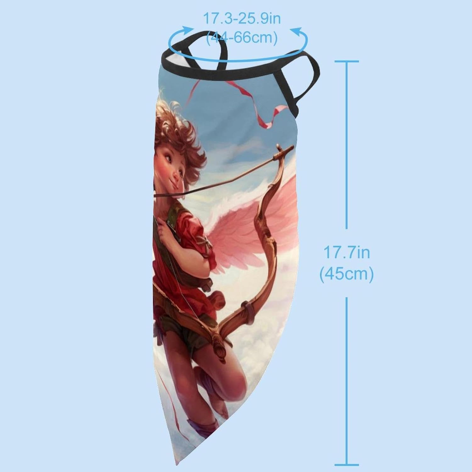 4 Pieces Love Cupid Heart UV Protector Scarf, Summer Cooling Neck Gaiter for Men/Women