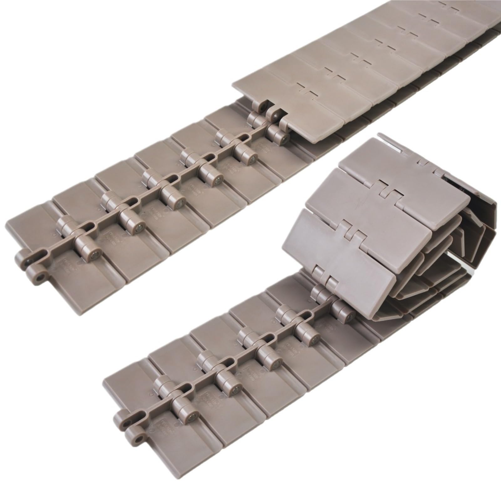 1 mètre 820-K325 Largeur : 82,6 mm Chaîne à Plateau Plat Pom Ligne de convoyeur à Bande en Plastique Charnière Simple Droite