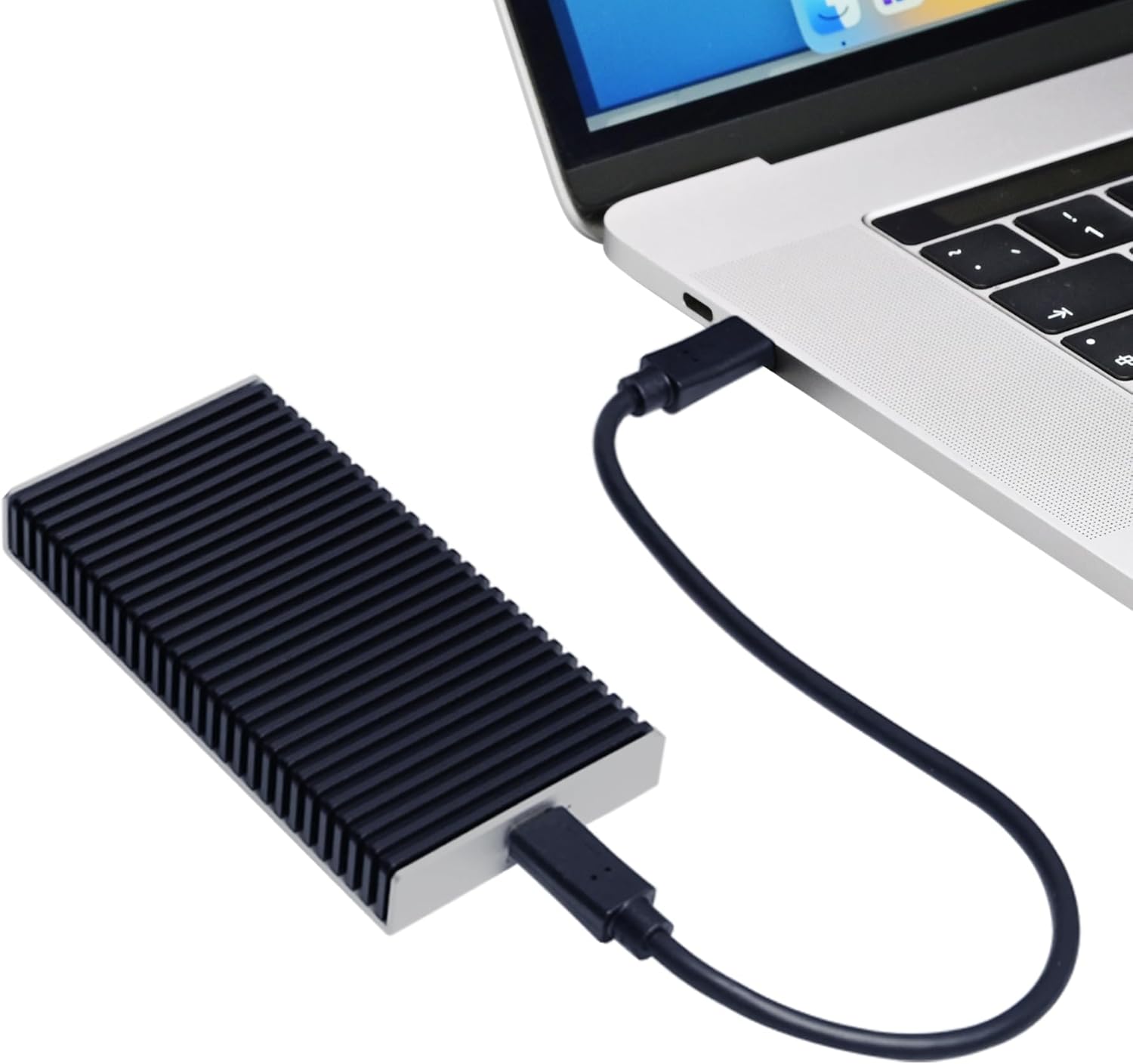 M.2 SSD Enclosure 40Gbps, PCIe4 NVMe to USB4 NVMe Enclosure USB C Compatible with Thunderbolt 5, TB4/TB3, Support 2280/2260/2242/2230 SSD Case M-Key B&M Key Aluminum Alloy