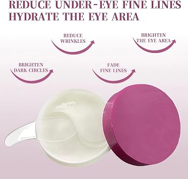 Calcium Volume Under Eye Patches - Retinol & Collagen Korean Gel Eye Masks for Dark Circles, Wrinkles & Puffy Eyes, Anti-Aging Skincare Treatment 60PCS