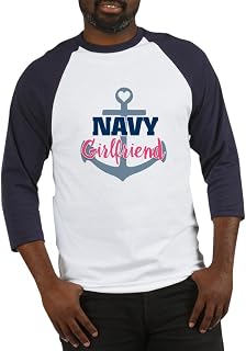 CafePress US Navy Girlfriend Baseball Jersey Baseball Shirt
