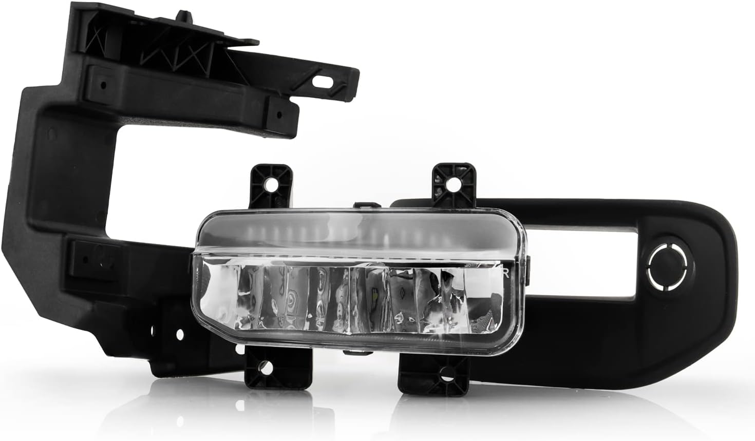 AKKON - Fits 2019-2024 Ram 1500 Pickup Truck [LED Type] Bumper Chrome Fog Lights Pair w/Wiring Harness Screw Switch
