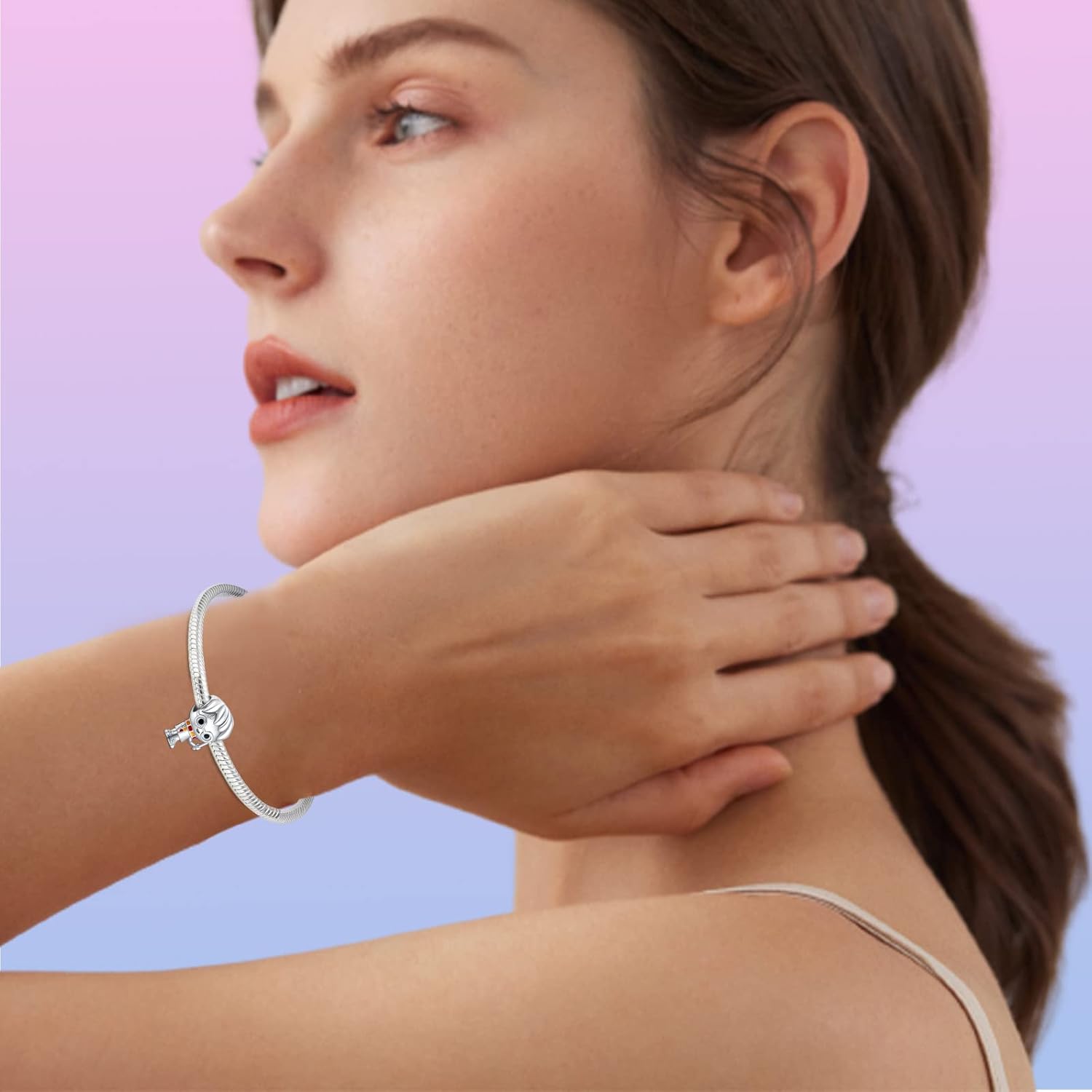 925 Sterling Silver Charms set Charm of fit women Bracelets Birthday gift for friends family - Image 4