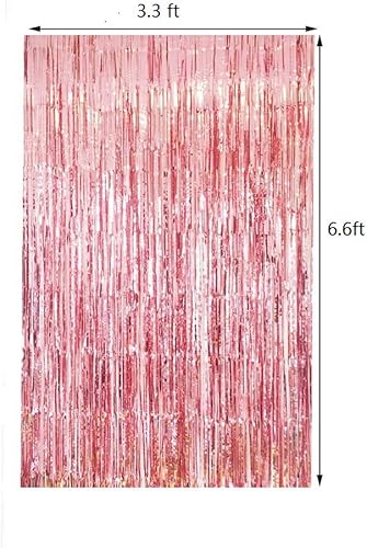 Miniatura 4 de Decoraciones de cumpleaños número 15  Suministros para fiesta de cumpleaños número 15 globo de látex de confeti de oro rosa guirnalda de borlas