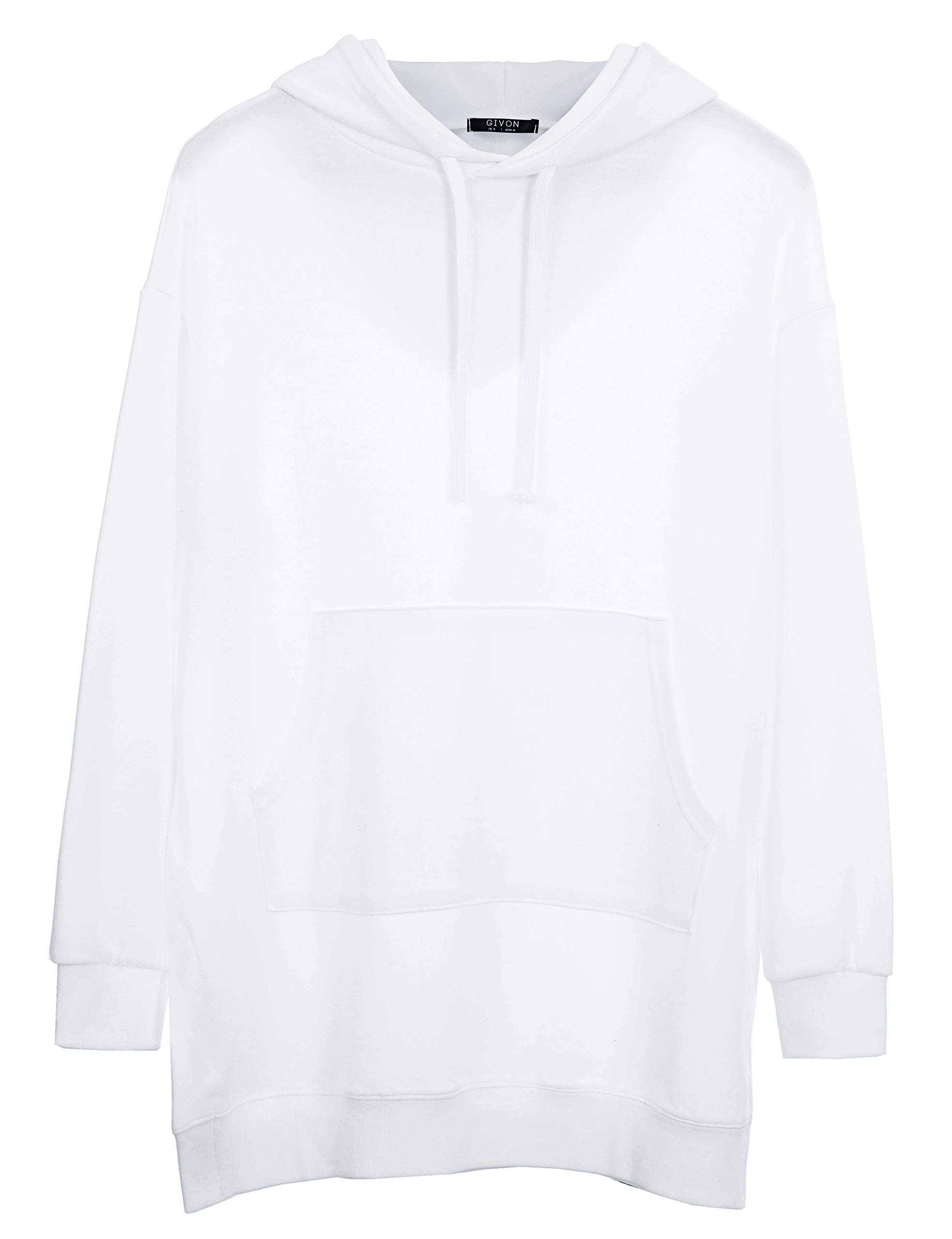 GIVON Basic Lightweight Zip-Up Hoodie Long Sleeve Thin Jacket for Women with Plus Size