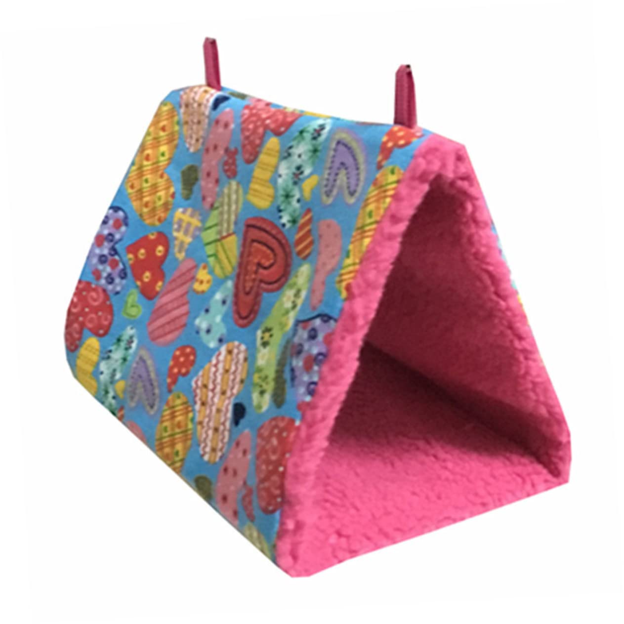 DOITOOL 3 Piezas Juguetes pajaros Accesorios para pájaros Hamacas para pájaros Hamacas de pájaros Accesorios para Aves Juguetes para pájaros triángulo Hamaca de pájaro Nido de Pájaro