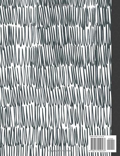 Graph Paper Notebook Quad Ruled with Horizontal Black Scribbles: 8.5x11, 110 pages for Art, Science